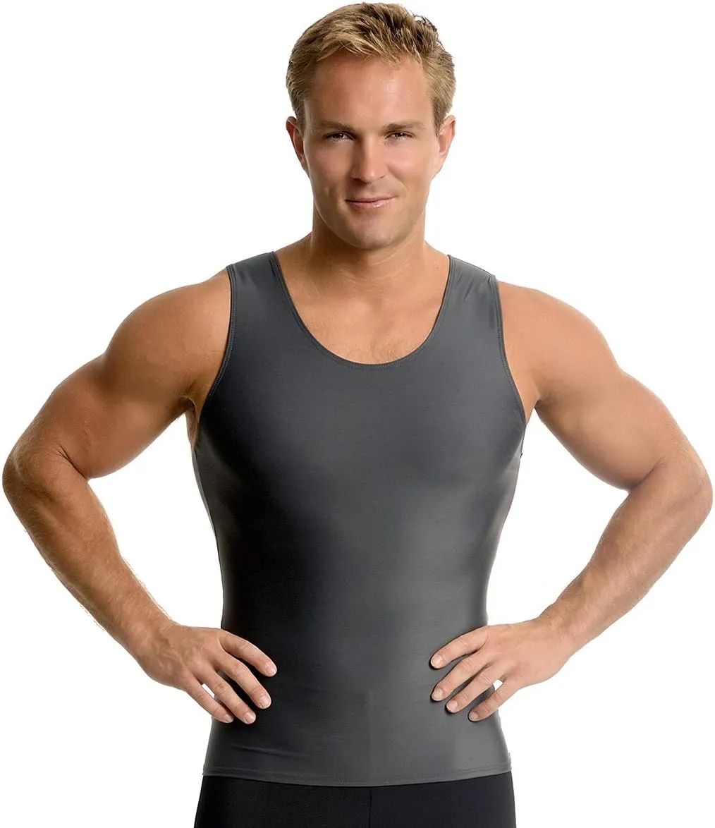 Insta Slim ISPRO Slimming Muscle Tank Top Shapewear Compression Shirt for Men (Made in The USA)