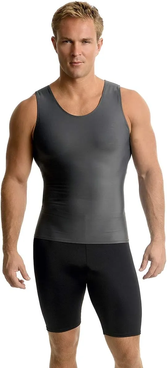 Insta Slim ISPRO Slimming Muscle Tank Top Shapewear Compression Shirt for Men (Made in The USA)