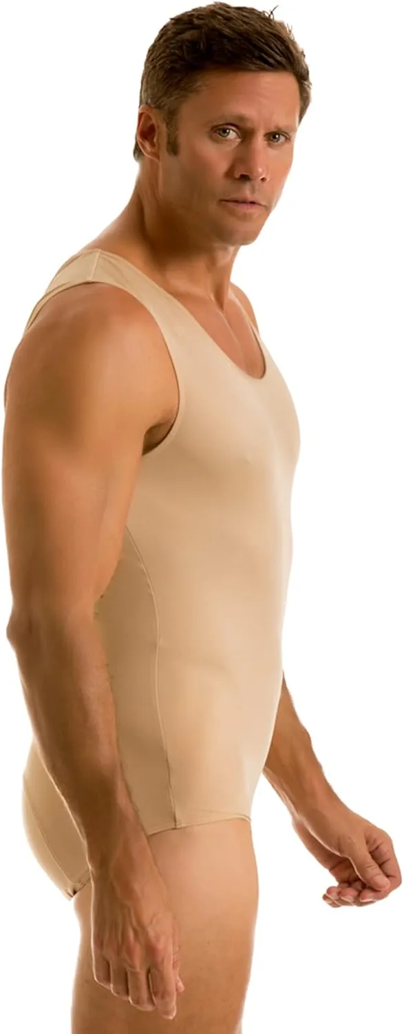 Insta Slim Men’s Compression Slimming Tank Bodysuit (made in the USA)