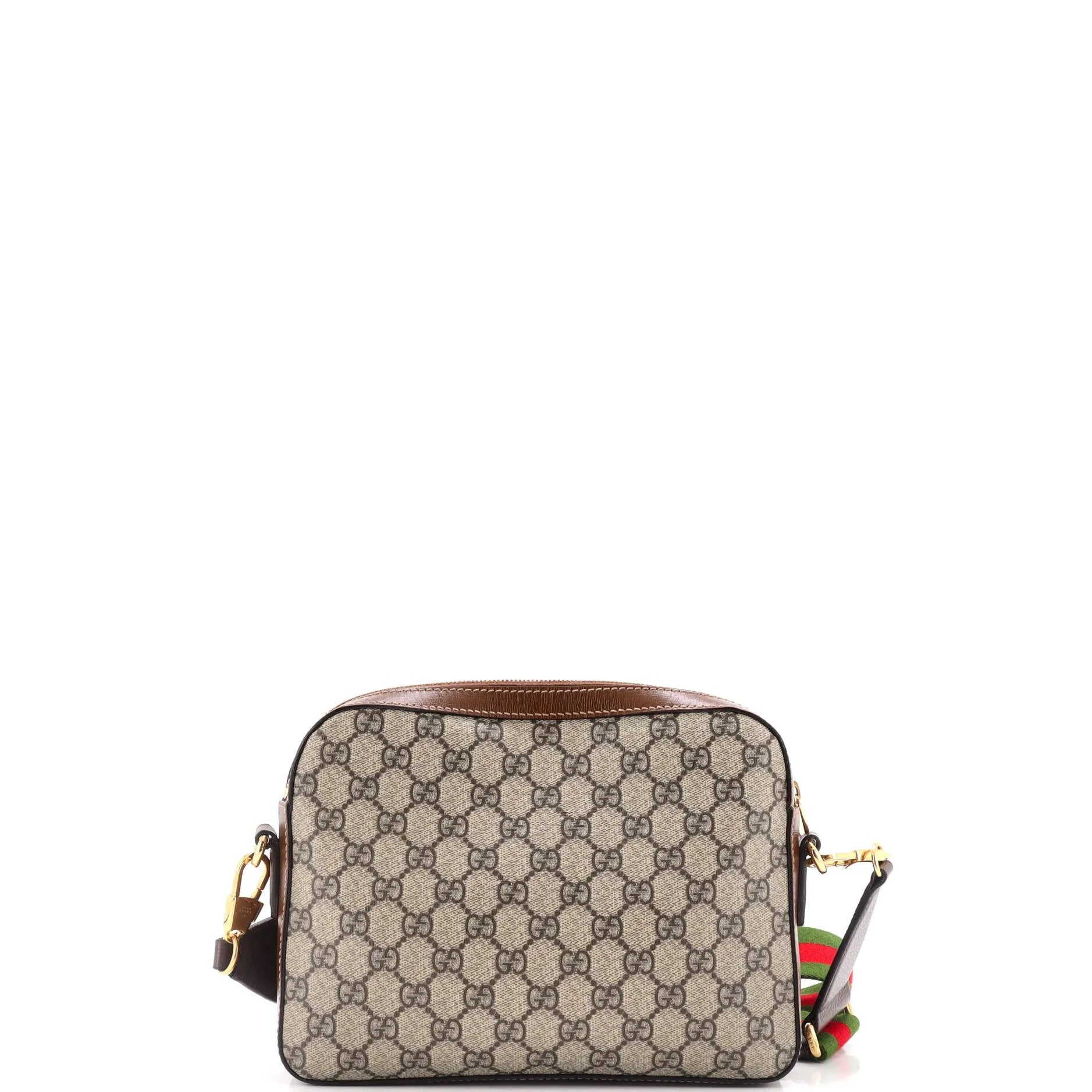 Interlocking G Patch Messenger Camera Bag GG Coated Canvas