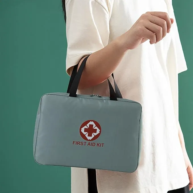 ITODA Portable Empty First Aid Bag, Waterproof Travel Emergency Pouch for Home, Office, Car, Outdoors, Boat, Camping, Hiking