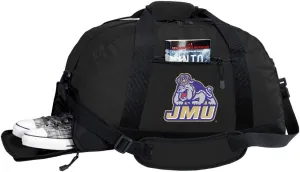 James Madison University Duffel Bag - JMU Gym Bags w/SHOE POCKET