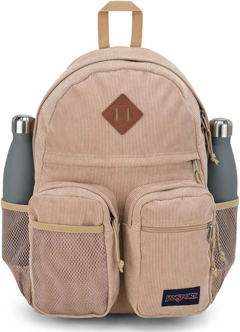 JanSport Granby Remix Backpack - Work, Travel, or Laptop Bookbag, Travertine Corduroy
