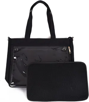 Japanese Style Crossbody Bag for Women Cute Canvas Bag Teen Shoulder Bag Student Handbag Lovely Clear Messenger Bag