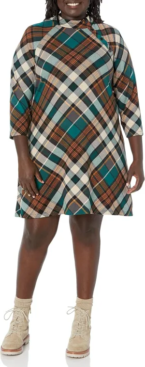 Jessica Howard Women's A-line Dress with Butterfly Sleeves