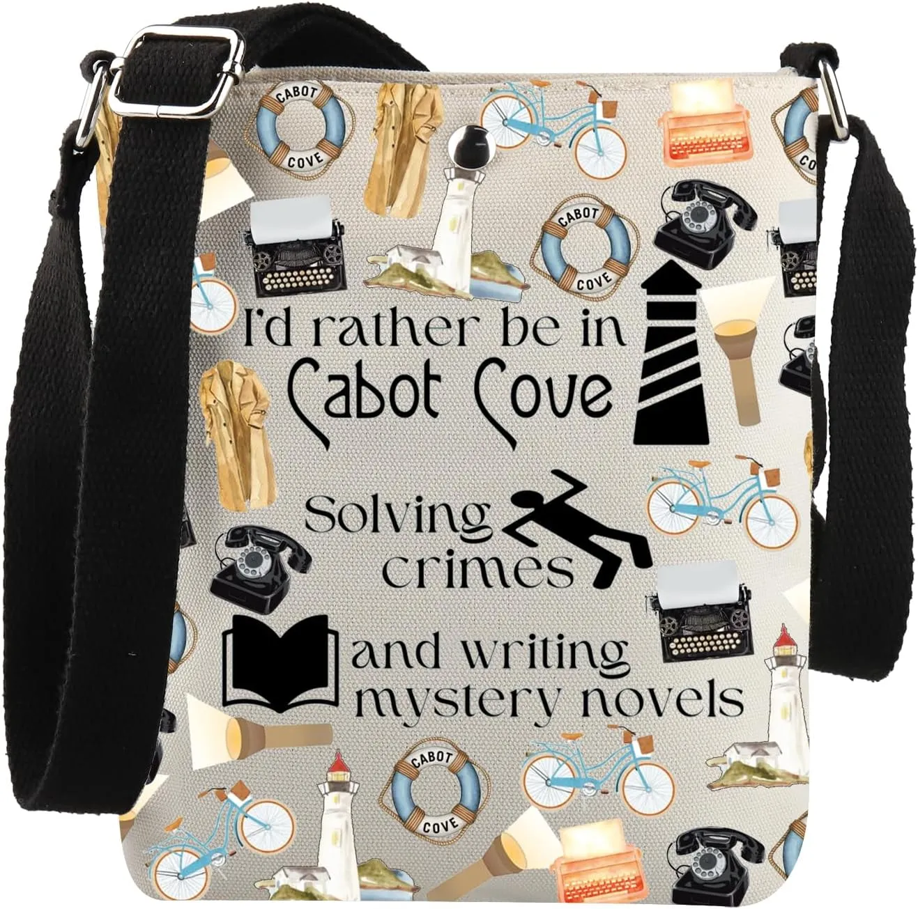 JNIAP Mystery Lovers Gift Murder TV Show Inspired Crossbody Bag Mystery Fans Gift For Her