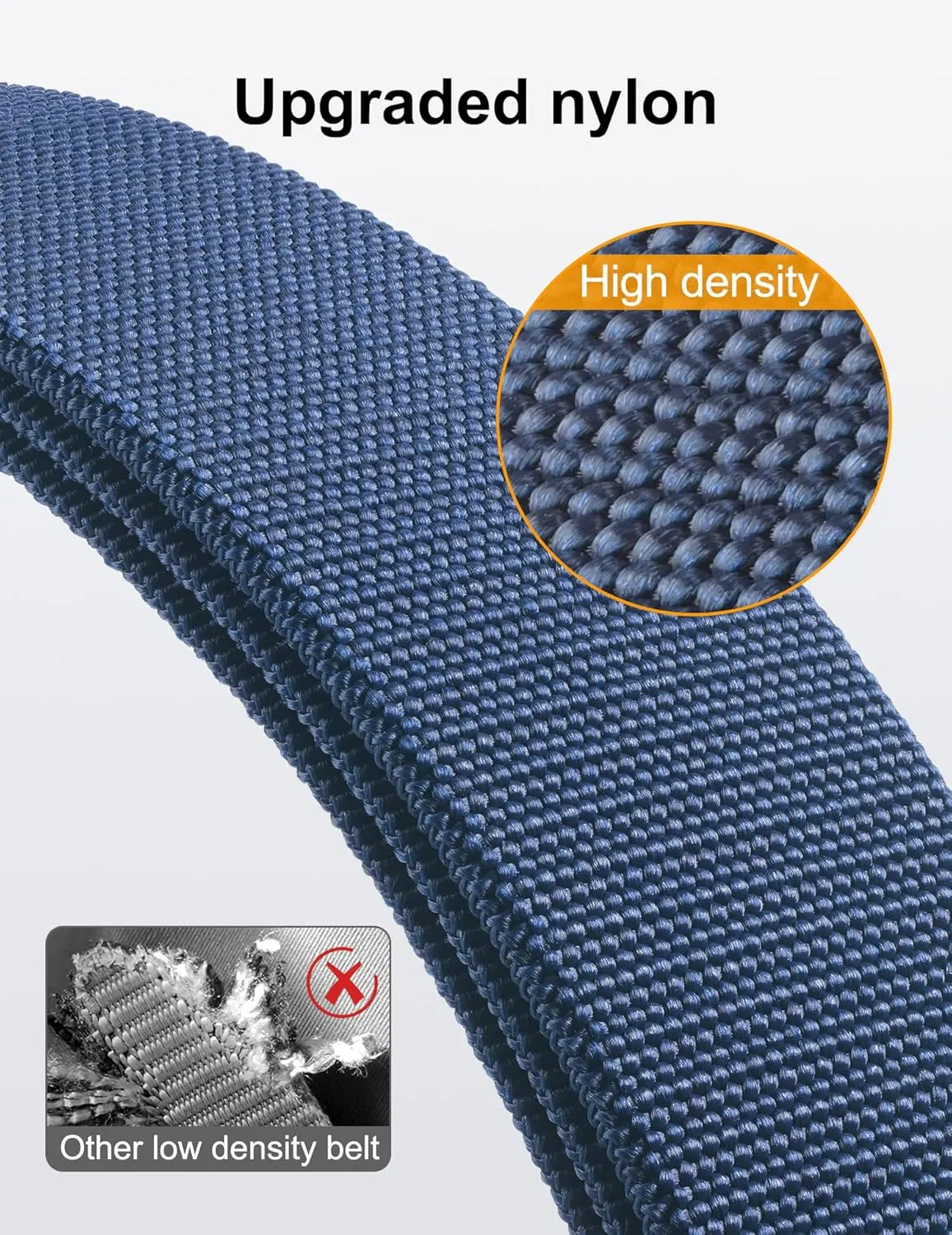 JUKMO Quick Release Tactical Belt, Military Work 1.5" Nylon Web Hiking Belt with Heavy Duty Seatbelt Buckle