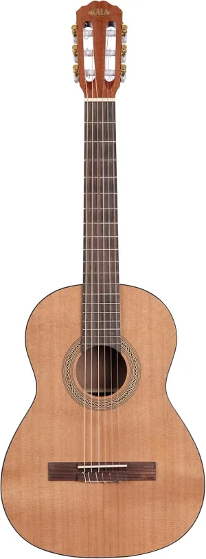 Kala Cedar Top Mahogany Nylon String 3/4 Size Classical Guitar (KA-GTR-NY23) Natural