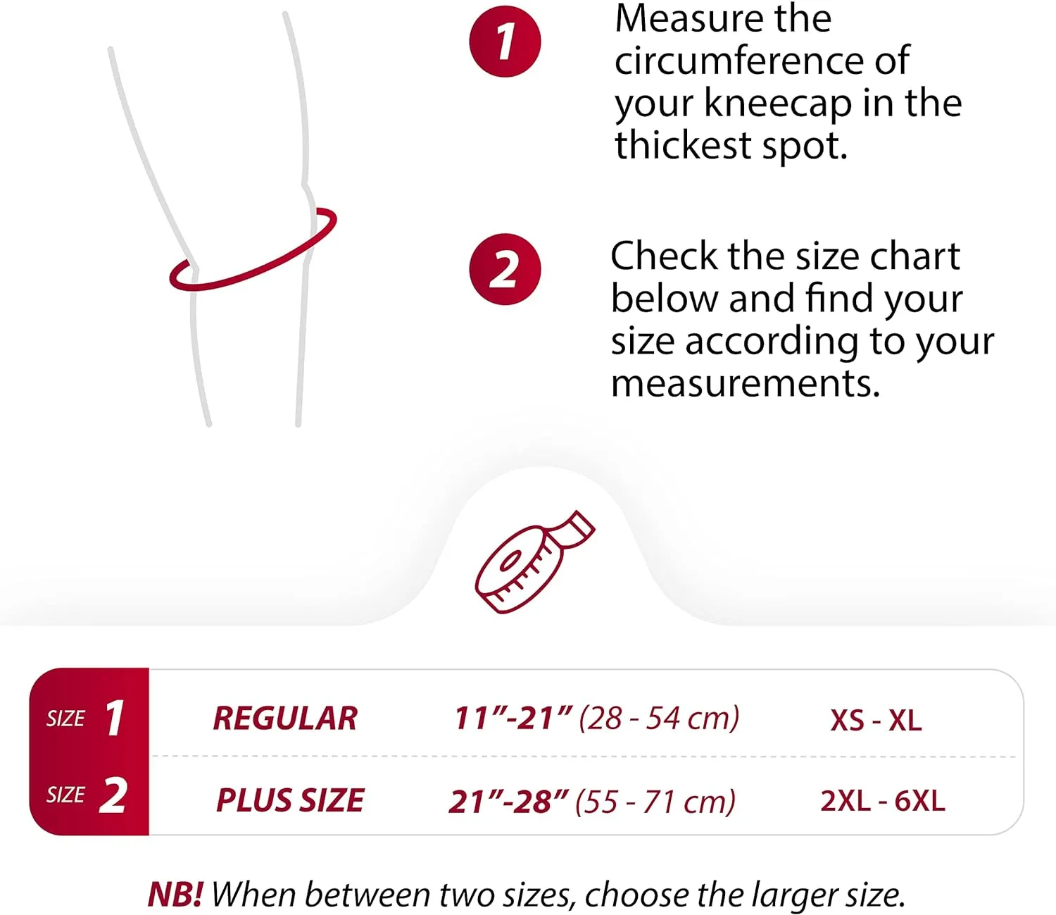 KARM Plus Size Knee Brace for Women & Men Plus Size - Patella Band - Patellar Tendon Support Strap for Jumpers Knee Pain, Basketball, Sports, Obese (XXL/3XL/4XL/5XL/6XL, Single Strap, Black)