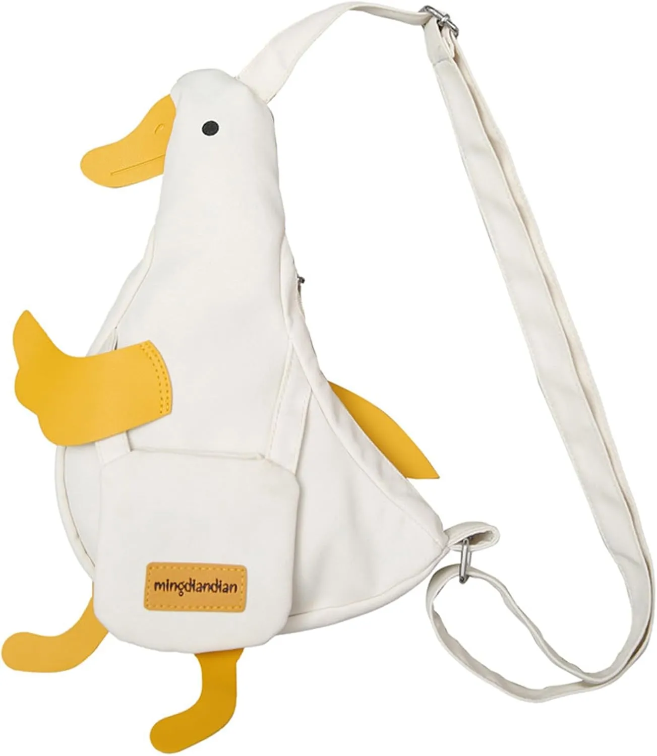 Kawaii Purse Cute Duck Crossbody Bag Novelty Animal Messenger Purse Unique Canvas Shoulder Bag