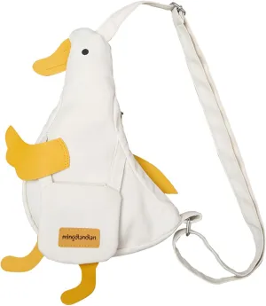 Kawaii Purse Cute Duck Crossbody Bag Novelty Animal Messenger Purse Unique Canvas Shoulder Bag