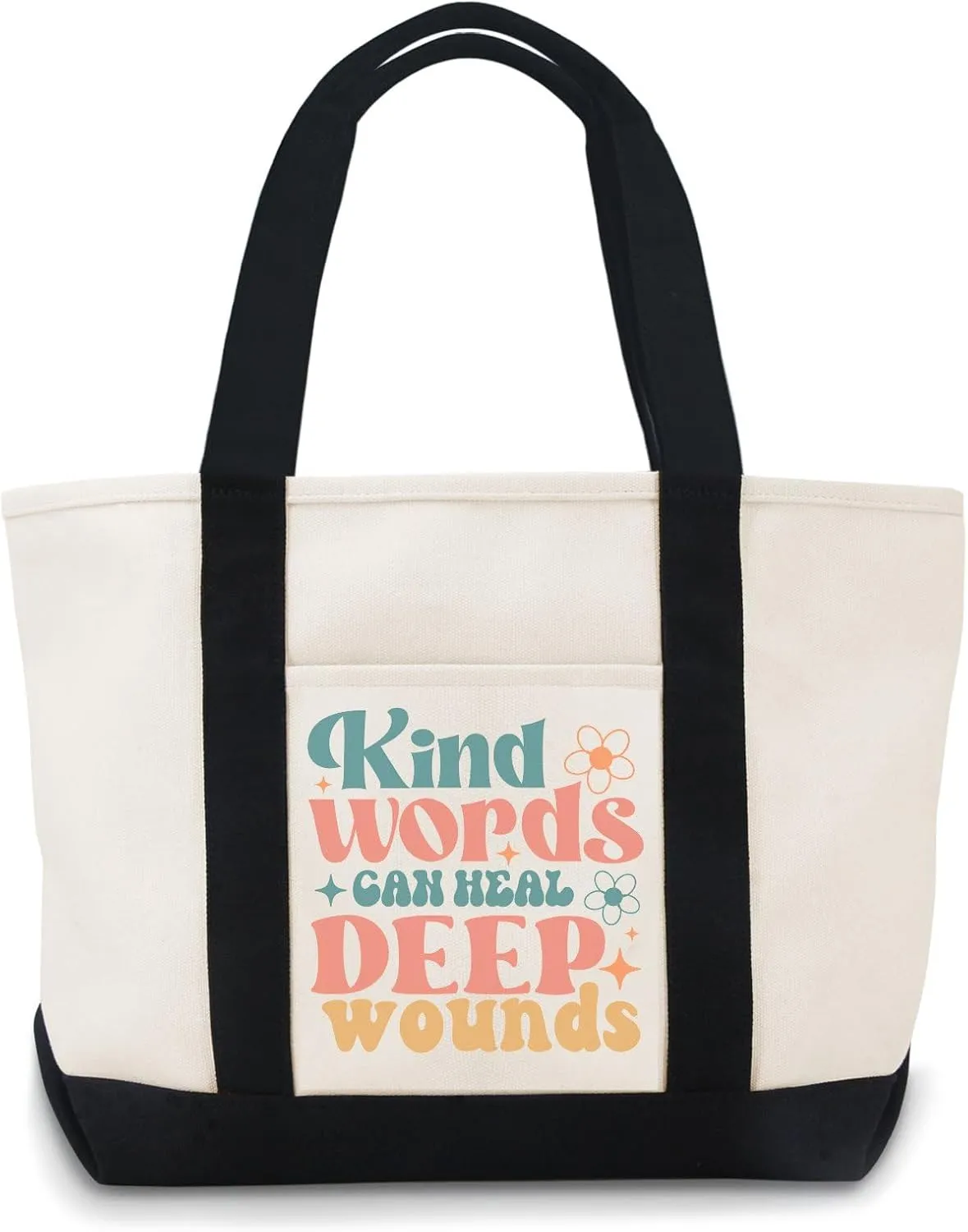 Kind Words Can Heal Deep Wounds Funny Canvas Bag For Women Use For Grocery Bags,Shopping Bags