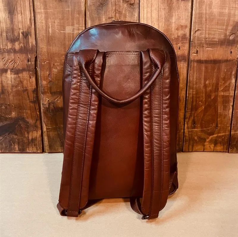 Kingsley Heath Metal Trim Backpack Tan