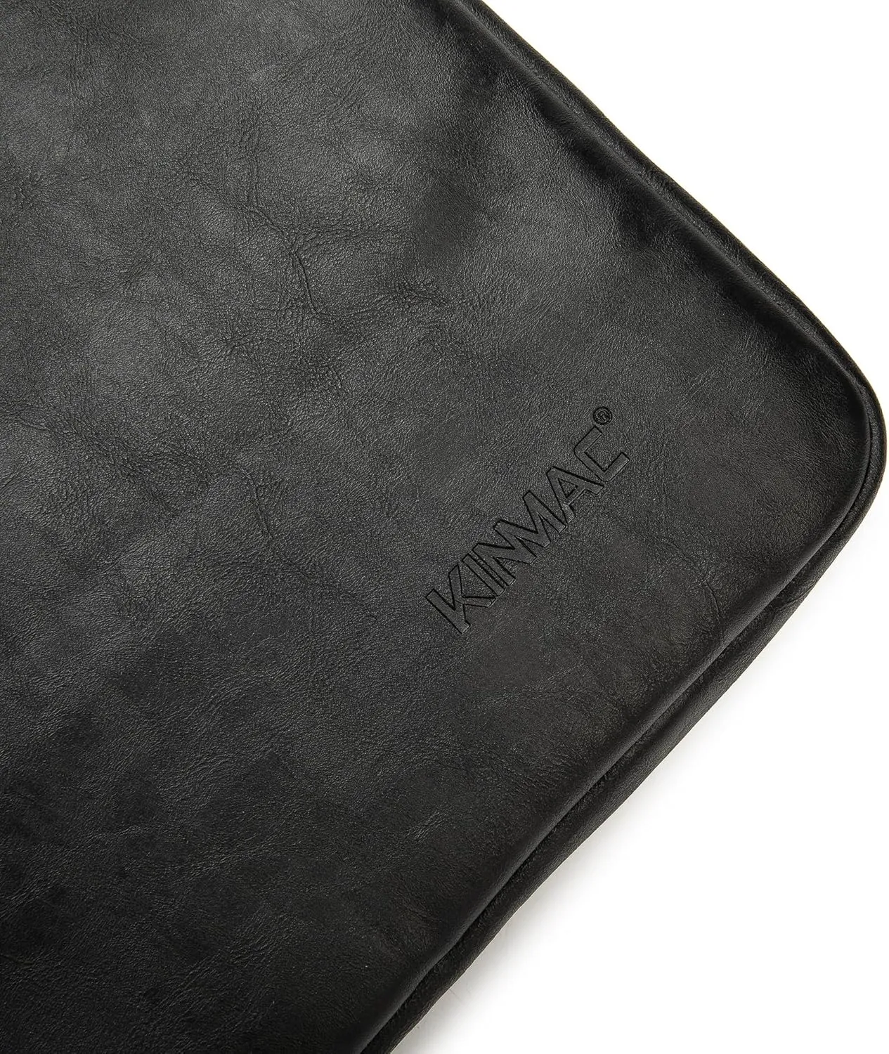 Kinmac 360° Protective Vertical Laptop Sleeve Case Bag with Pocket for MacBook Pro 14 inch and 14 inch-14.4 inch Laptop (Black PU)