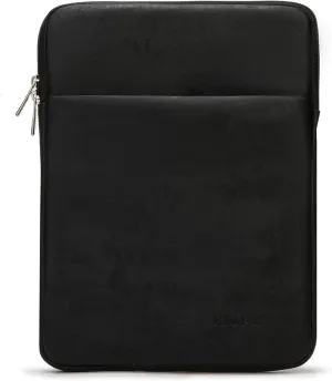 Kinmac 360° Protective Vertical Laptop Sleeve Case Bag with Pocket for MacBook Pro 14 inch and 14 inch-14.4 inch Laptop (Black PU)