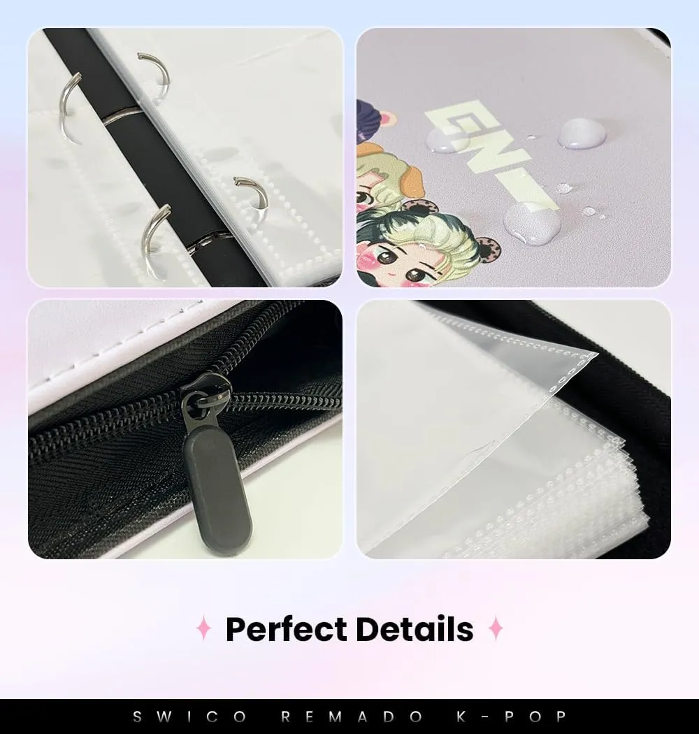Kpop Photocard Binder Cute 400 Pockets Photocard Holder Book with Sleeves Photo Album for Lomo Cards