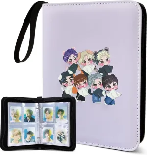 Kpop Photocard Binder Cute 400 Pockets Photocard Holder Book with Sleeves Photo Album for Lomo Cards
