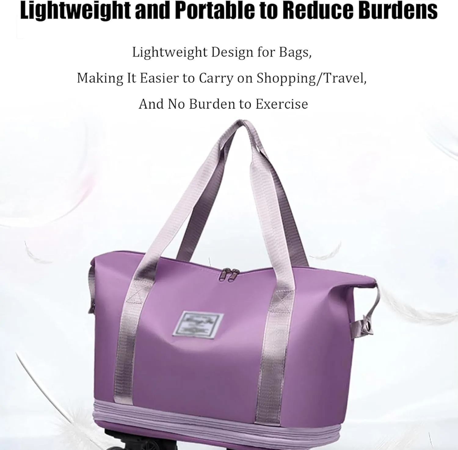 Kulken Travel Bag with wheels, 2025 New Large Capacity Travel Bag - Universal Wheel Removable, Travel Bags Universal (Blue)