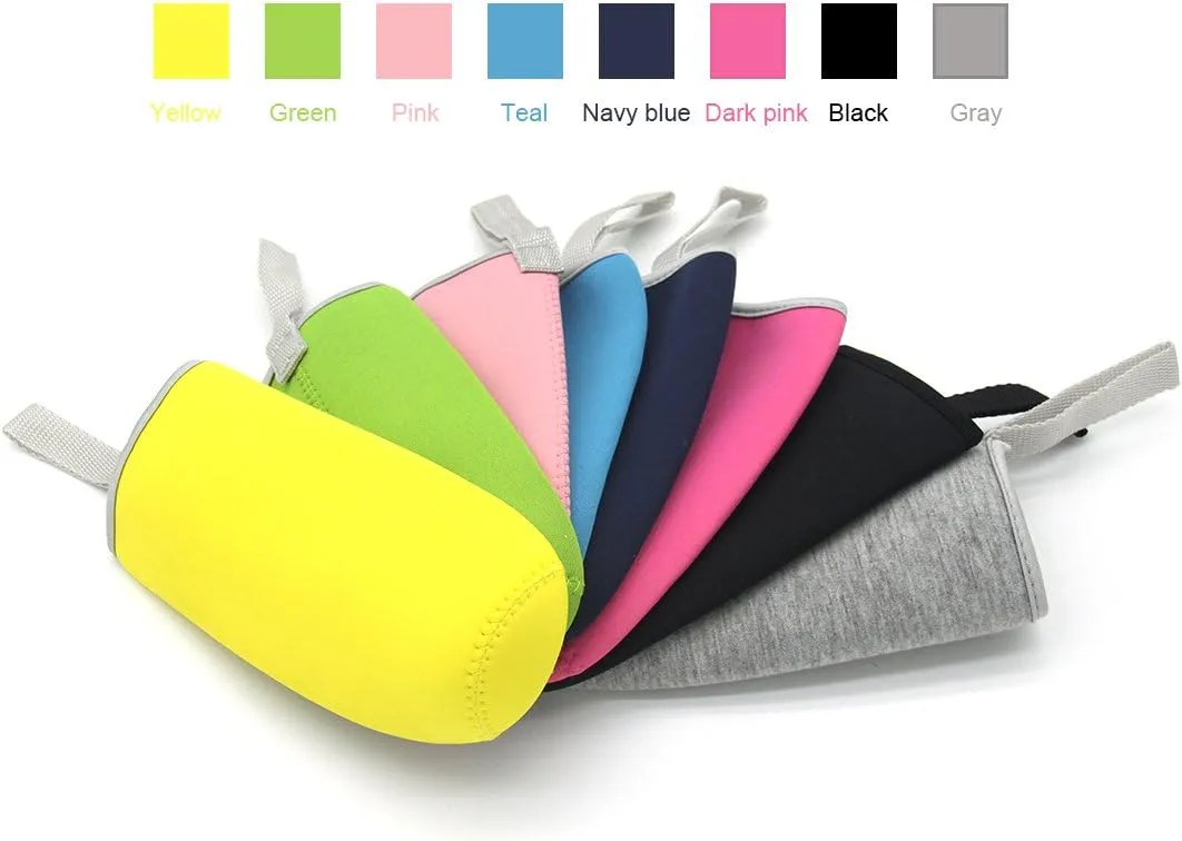 Kvvdi 8 Pack 12 oz - 18 oz Neoprene Water Bottle Sleeve 16.9 oz Insulated Glass Drink Bottle Cover