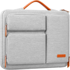 Lacdo 360° Protective 15-16 inch Laptop Sleeve Case for 15-15.6 inch Acer HP Lenovo Dell ASUS Laptop, 16 inch New MacBook Pro M4/M3/M2/M1 Pro/Max A3403 A3186 A2991 A2780 2024-2019 Computer Bag, Gray