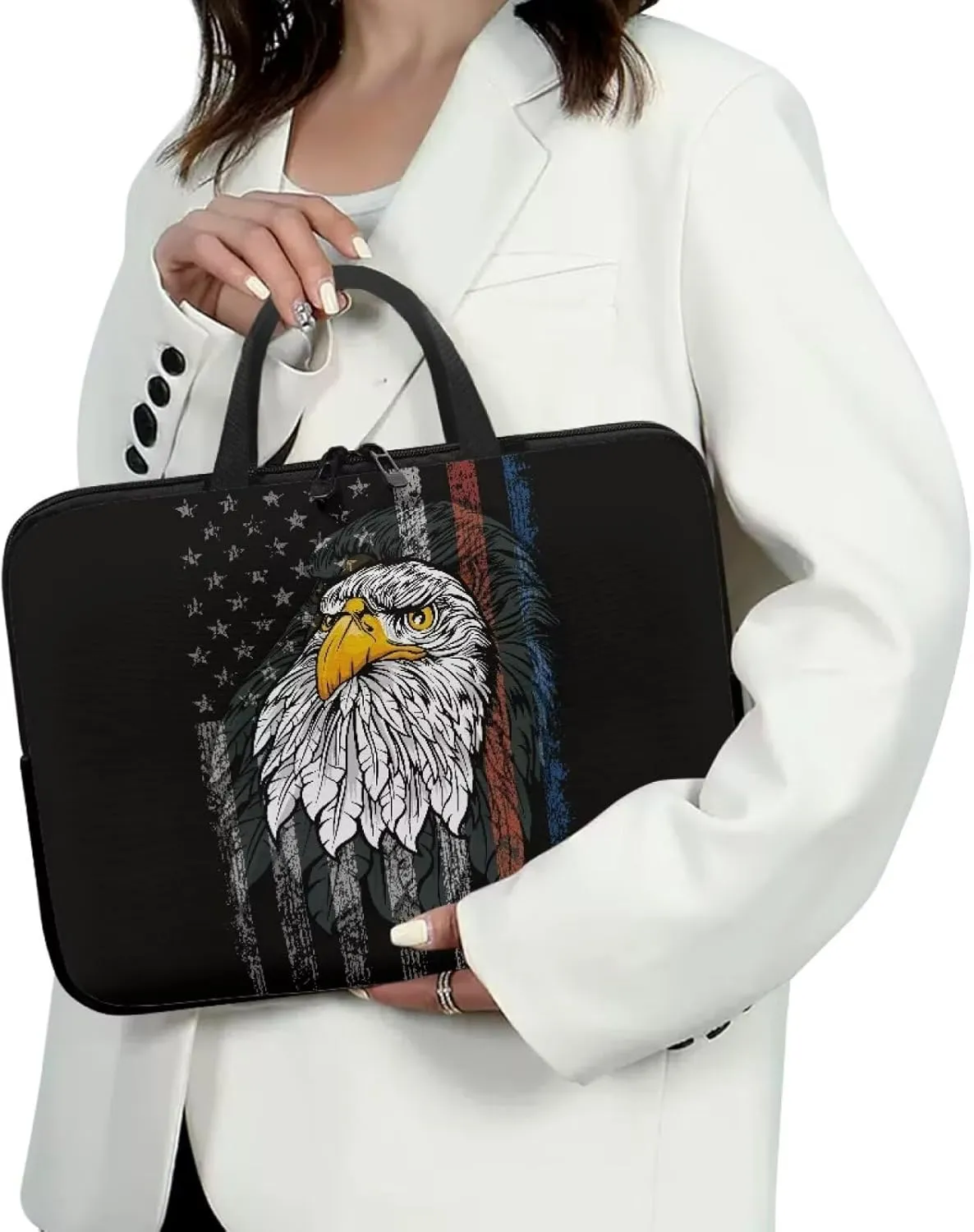 Laptop Bag Briefcase Portable Computer Messenger Bag Handbag Carrying Case 10-17Inch Laptop Case with Handle