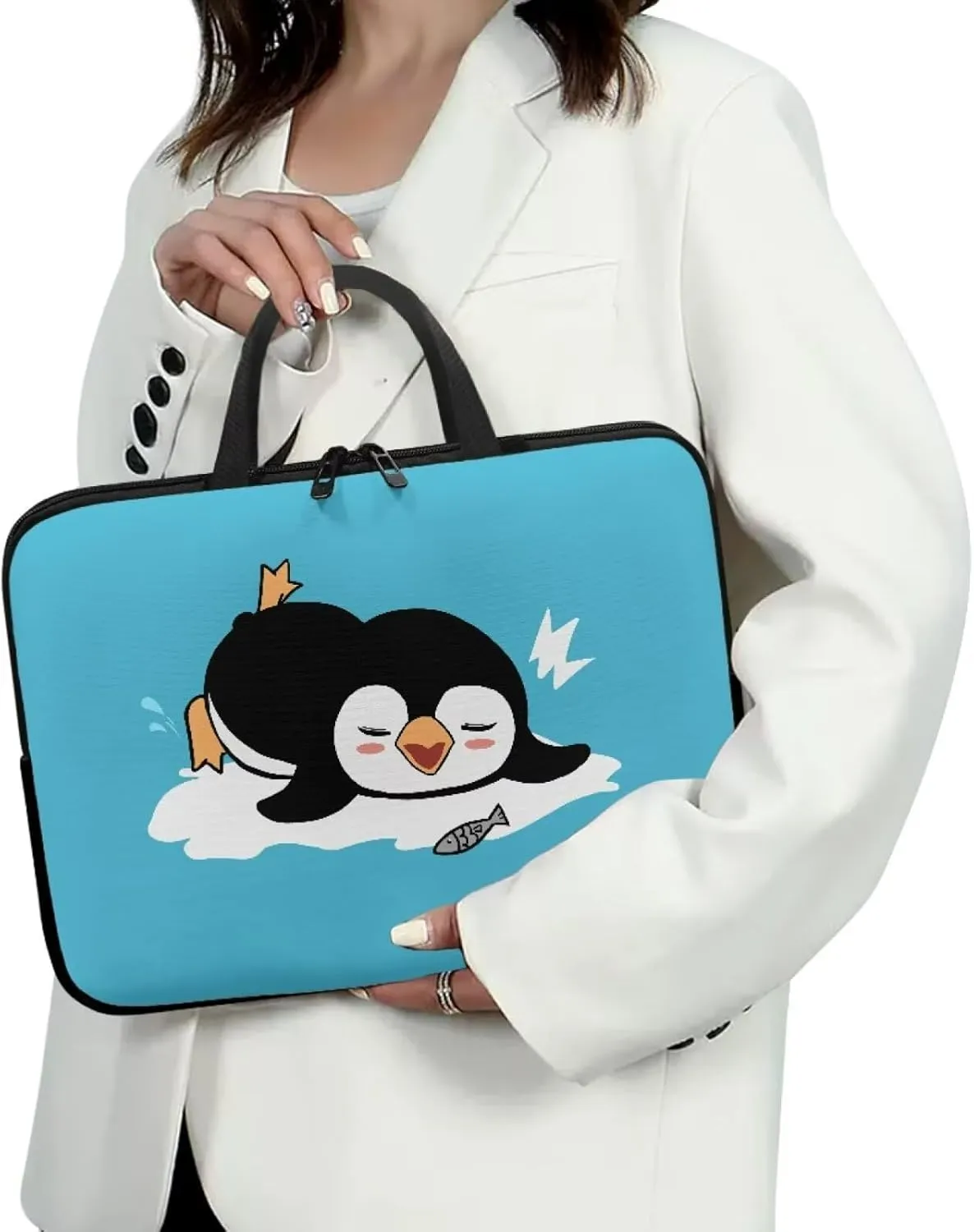 Laptop Bag Briefcase Portable Computer Messenger Bag Handbag Carrying Case 10-17Inch Laptop Case with Handle