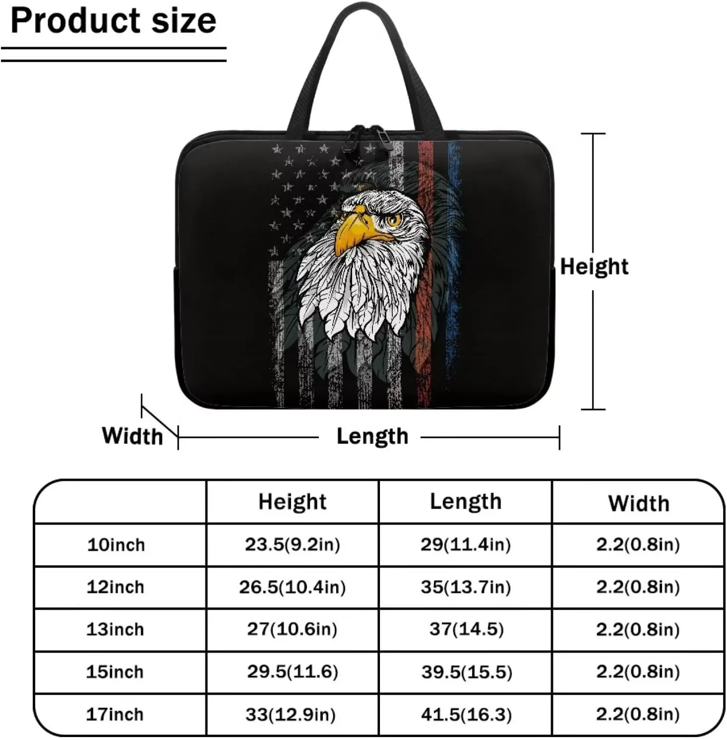 Laptop Bag Briefcase Portable Computer Messenger Bag Handbag Carrying Case 10-17Inch Laptop Case with Handle