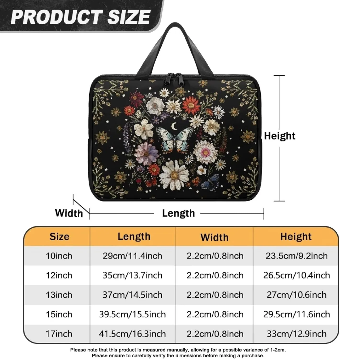 Laptop Bag Case Leather Laptop Sleeve with Handle Shockproof Computer Carrying Bag Cover 10 Inch- 17 Inch