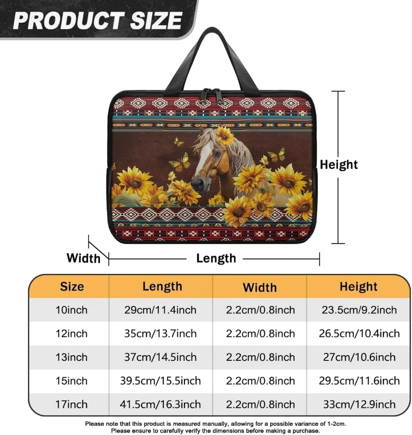 Laptop Bag Case Womens Mens Leather Briefcase Zipper Casual Computer Carrying Bag Cover