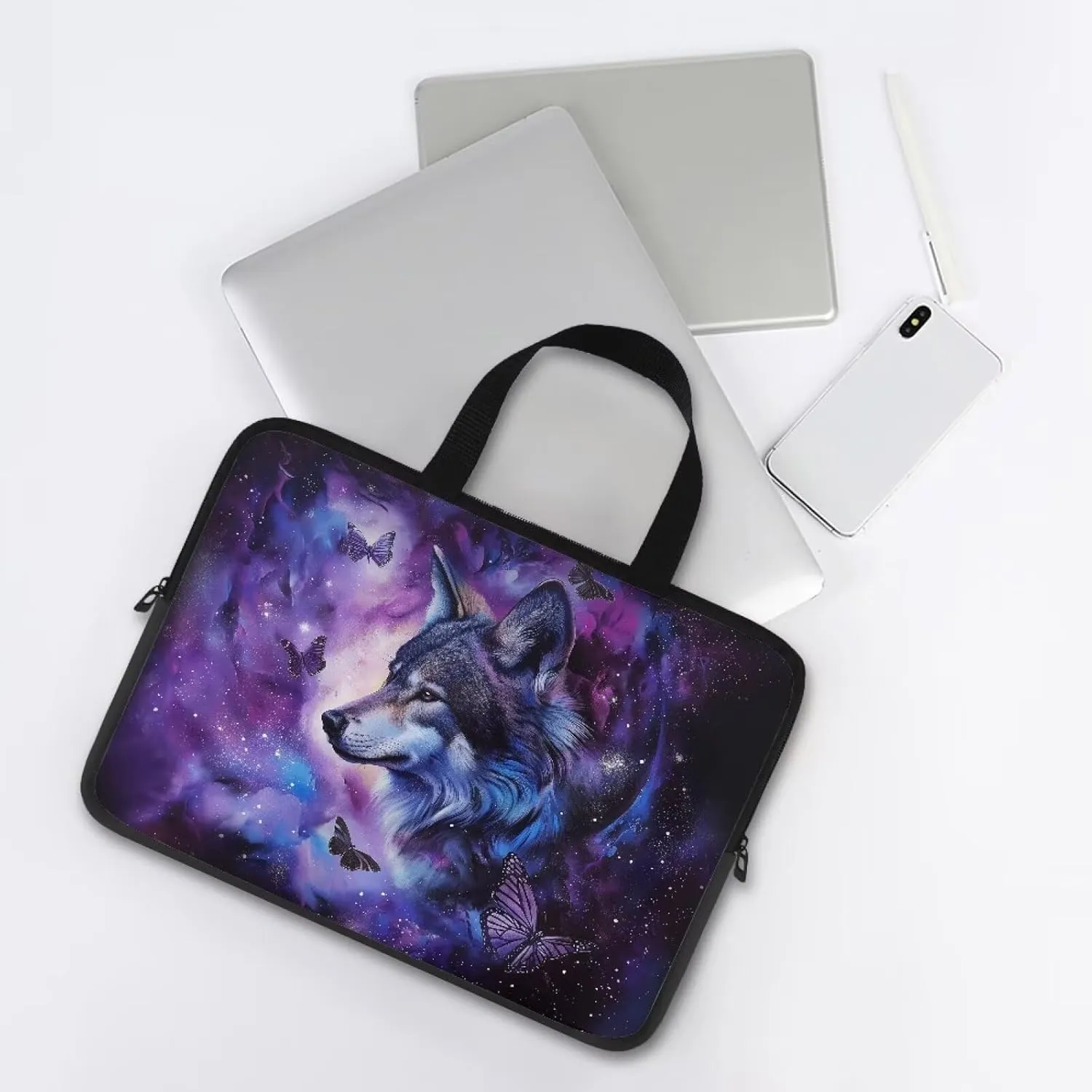 Laptop Bag Computer Cover Neoprene Zipper Tablet Carrying Case Messenger Briefcase for Travel/Business/Office