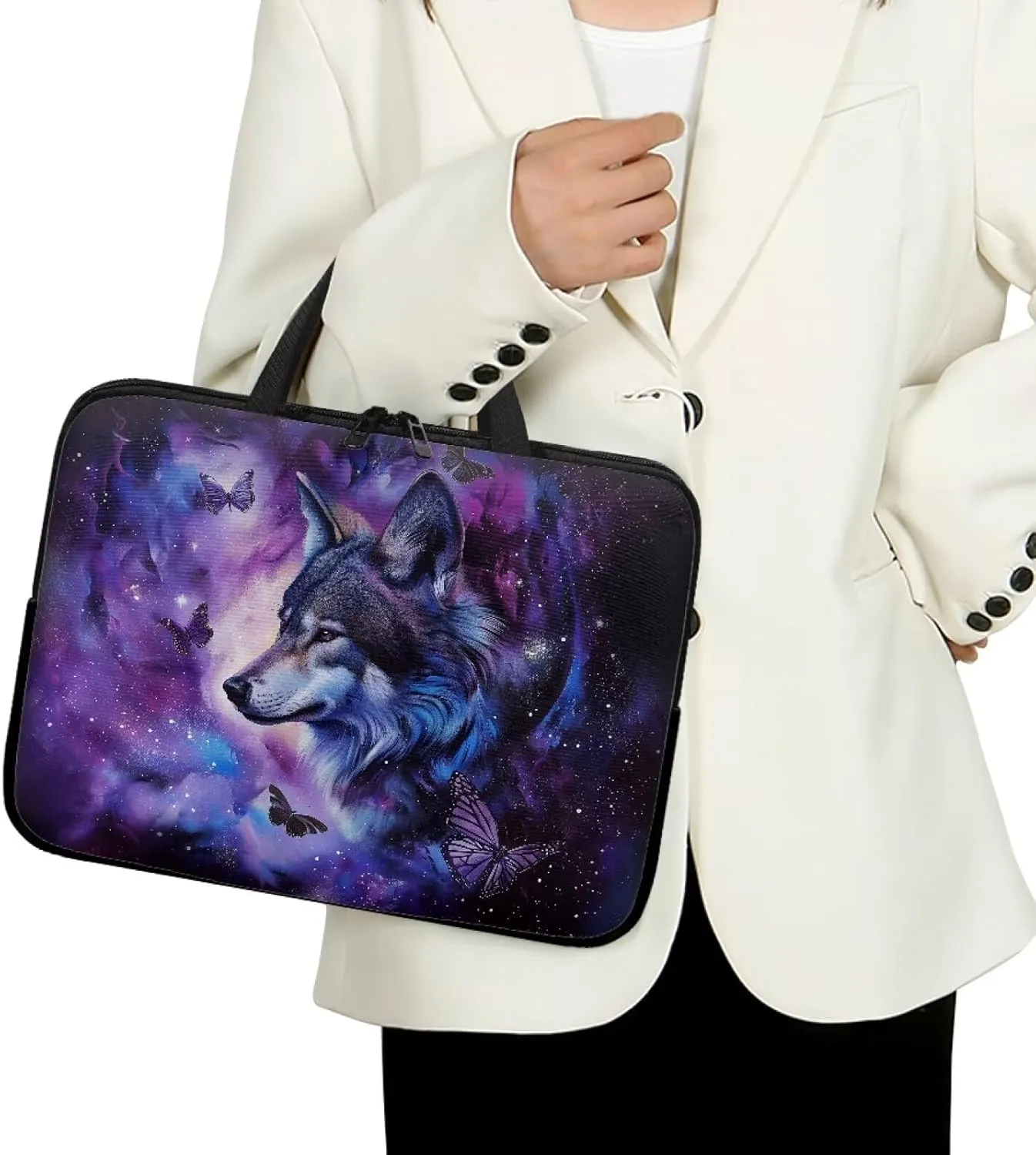 Laptop Bag Computer Cover Neoprene Zipper Tablet Carrying Case Messenger Briefcase for Travel/Business/Office
