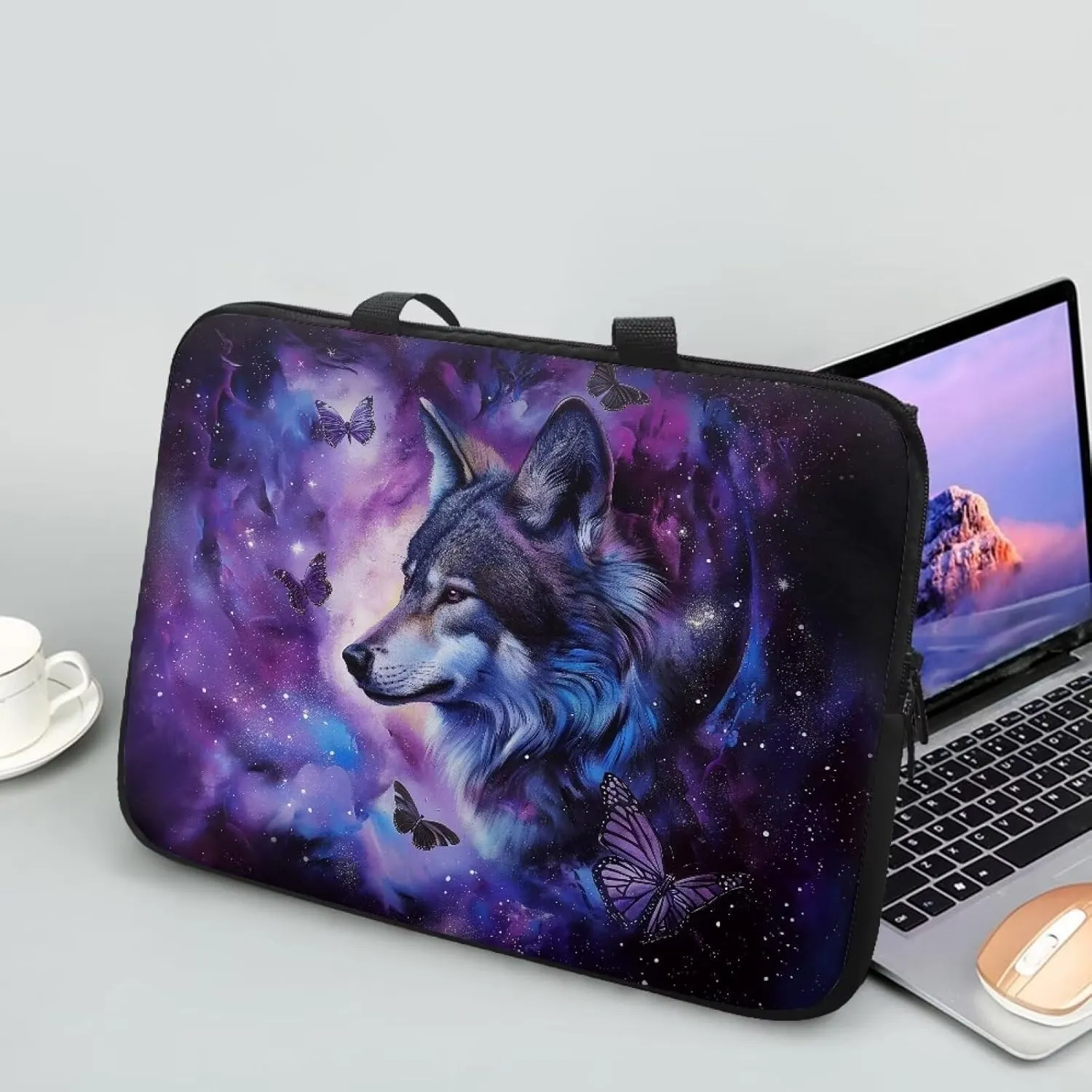 Laptop Bag Computer Cover Neoprene Zipper Tablet Carrying Case Messenger Briefcase for Travel/Business/Office