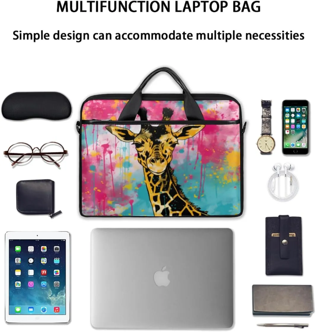 Laptop Bag for Women Men Waterproof Laptop Shoulder Bag 14-15.6 Inch Computer Messenger Bag Carrying Case
