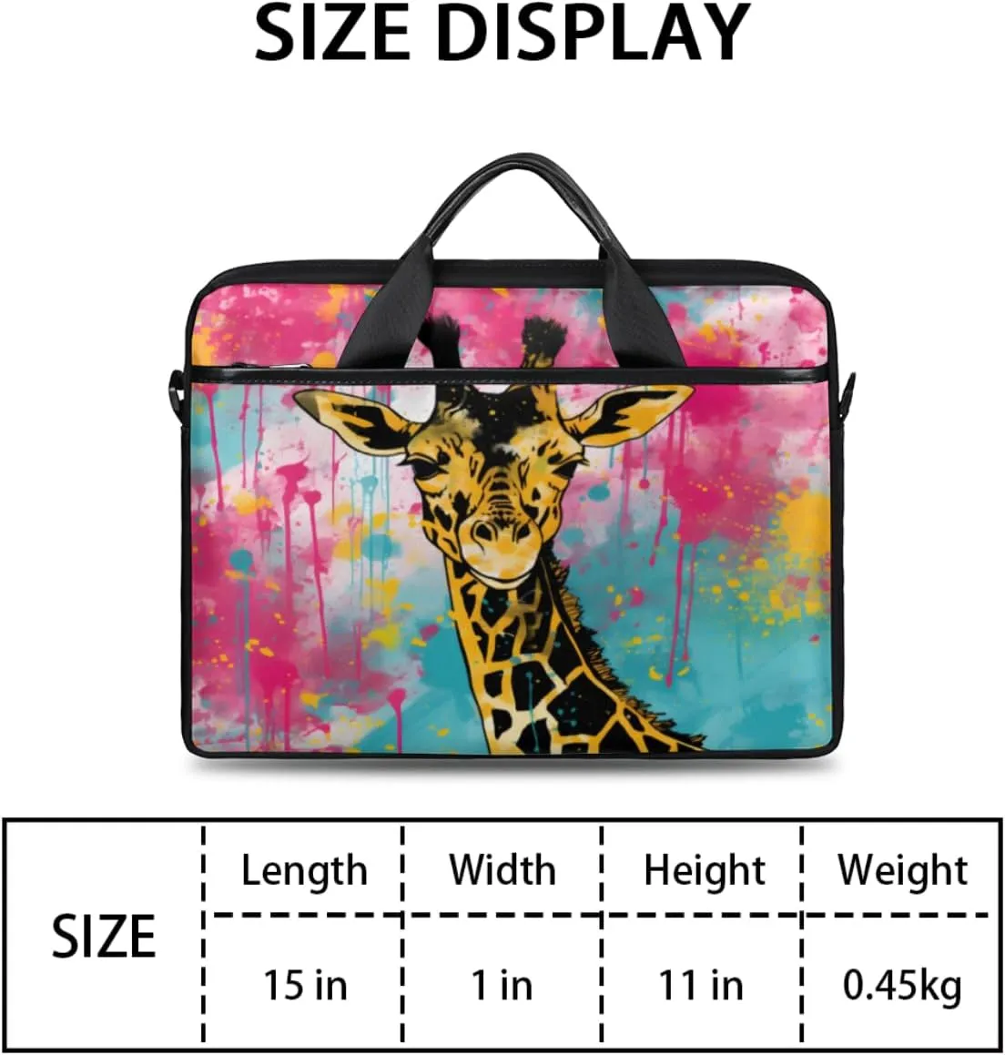 Laptop Bag for Women Men Waterproof Laptop Shoulder Bag 14-15.6 Inch Computer Messenger Bag Carrying Case