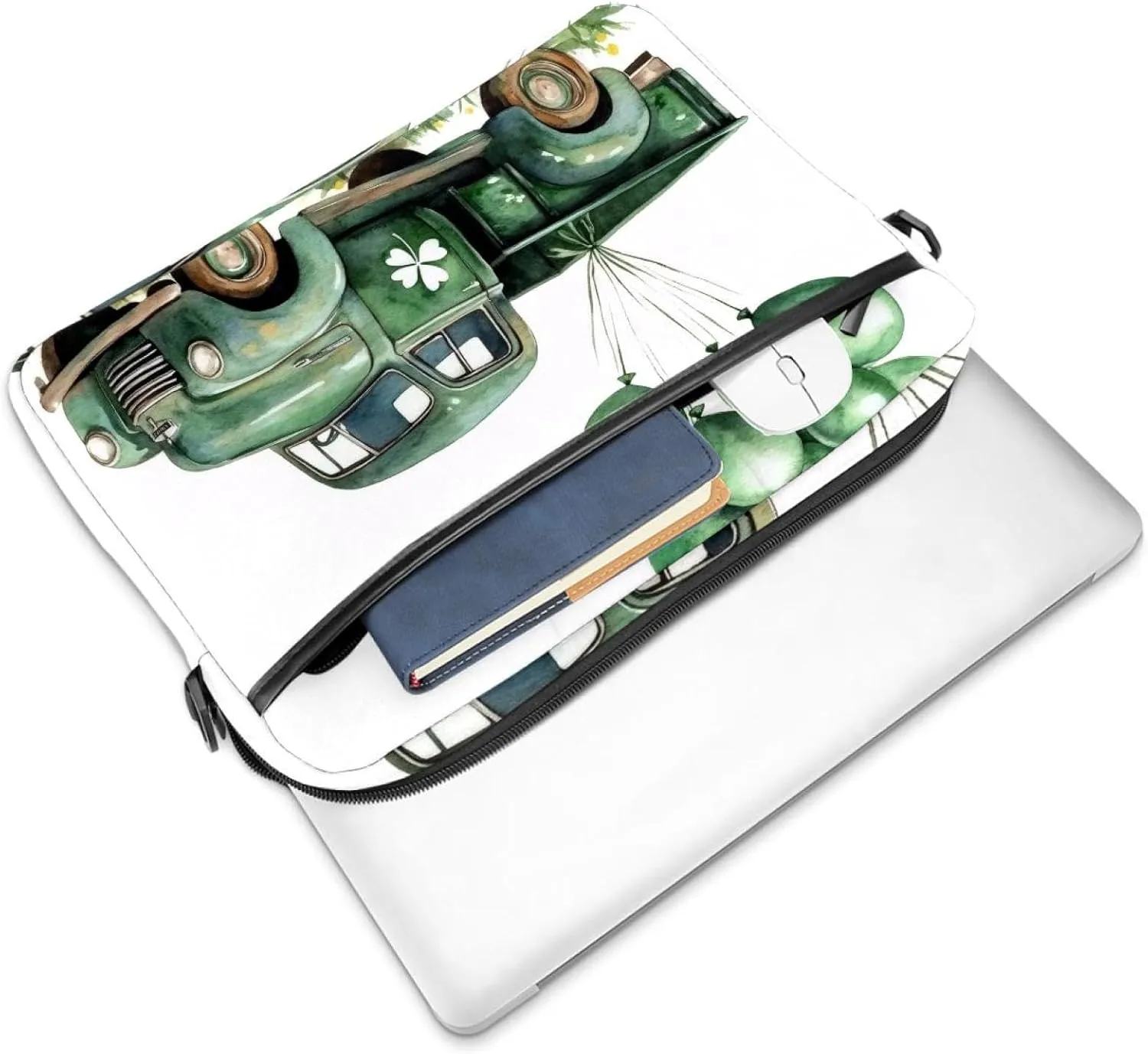 Laptop Bag Messenger Bag Sleeve Slim Laptop Briefcase with Handle Shoulder Strap