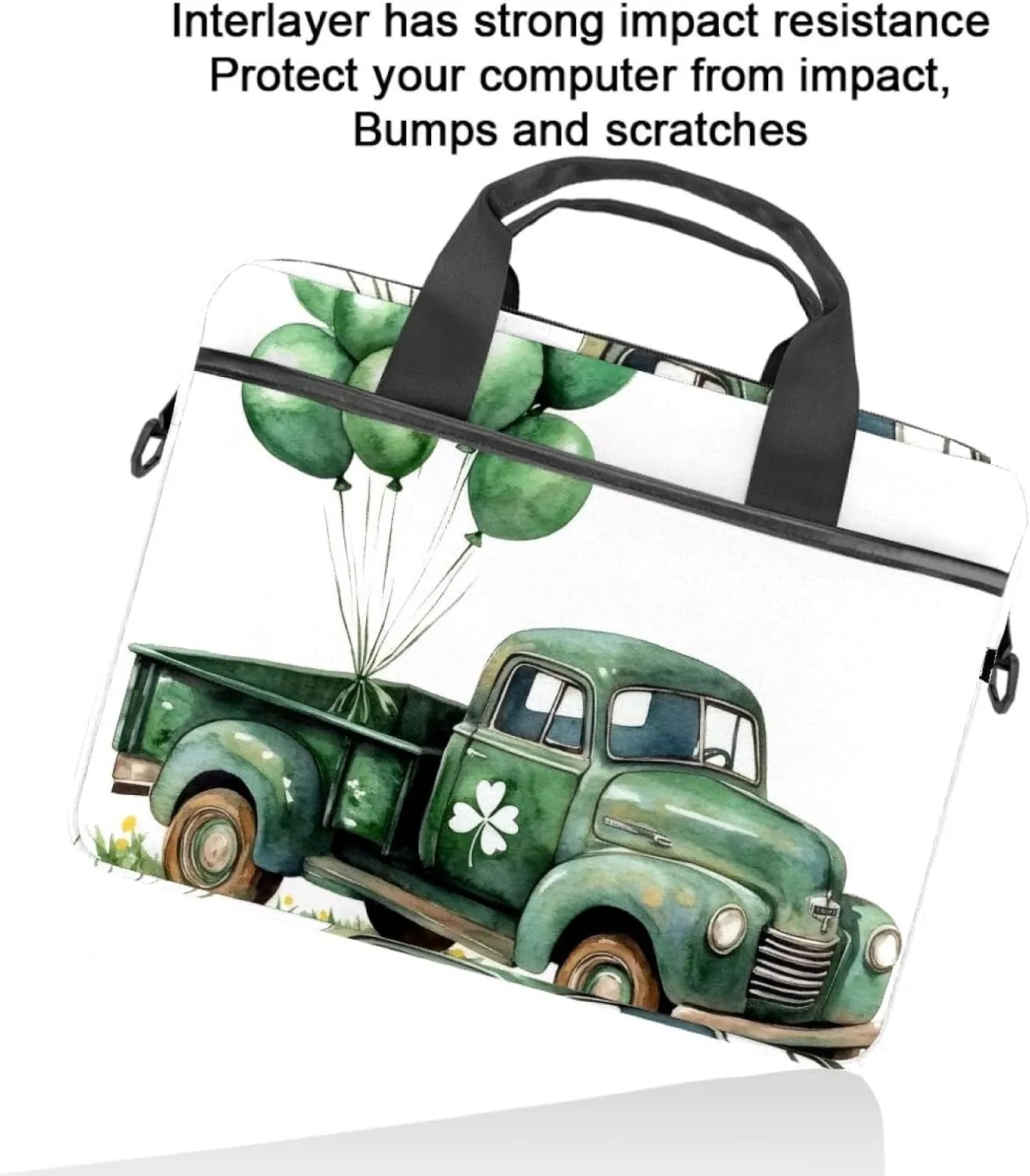 Laptop Bag Messenger Bag Sleeve Slim Laptop Briefcase with Handle Shoulder Strap