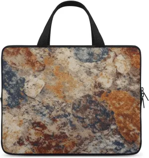 Laptop Case Sleeve Shockproof Computer Carrying Bag Abstract Granite Laptop Bag Tote Lightweight Notebook Case Cover Traveling Briefcase Handle Bags for Travel Business 13inch