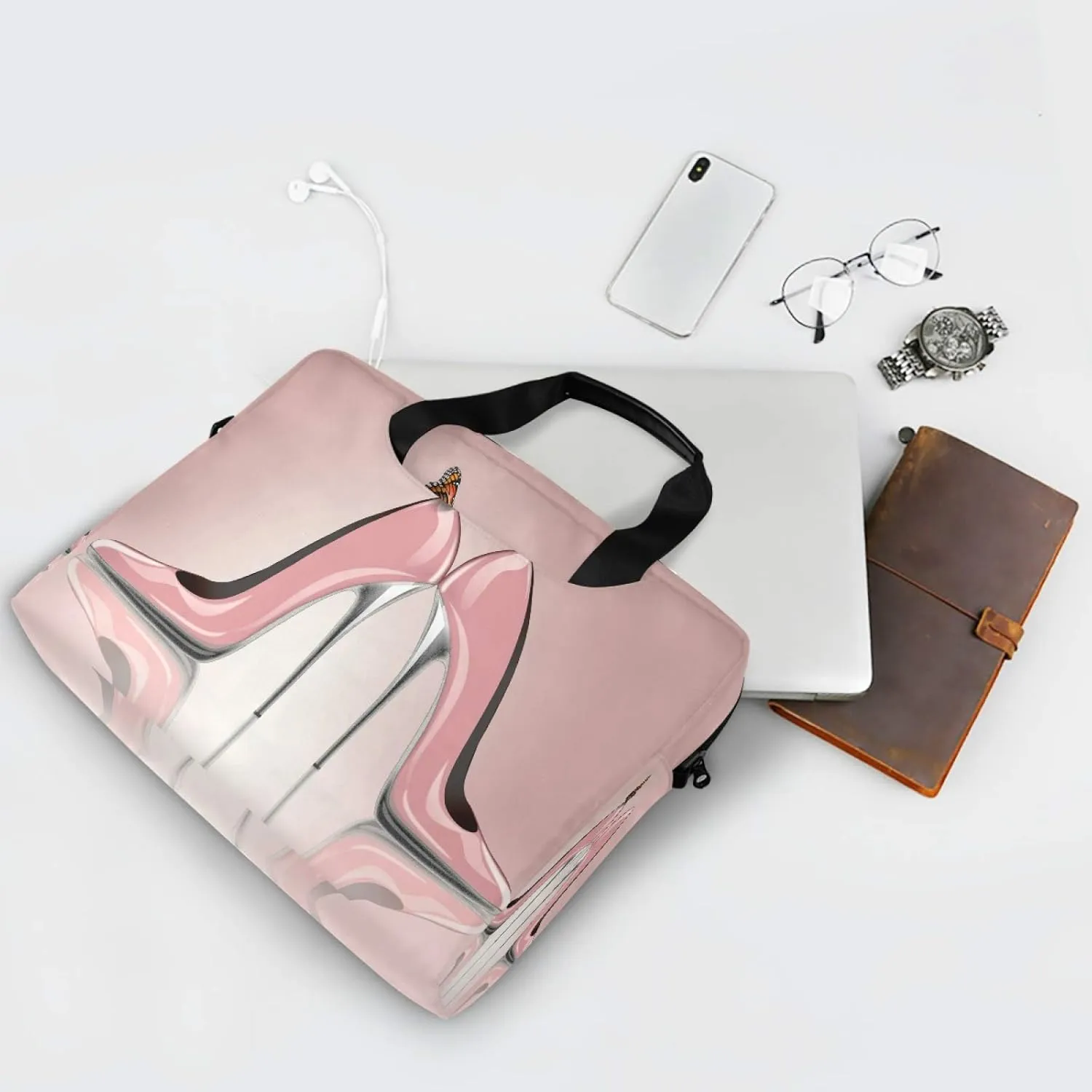 Laptop Shoulder Bag Portable Laptop Sleeve Case for 14/15.6/16in Notebook Computer Messenger Bag Women Men Briefcase