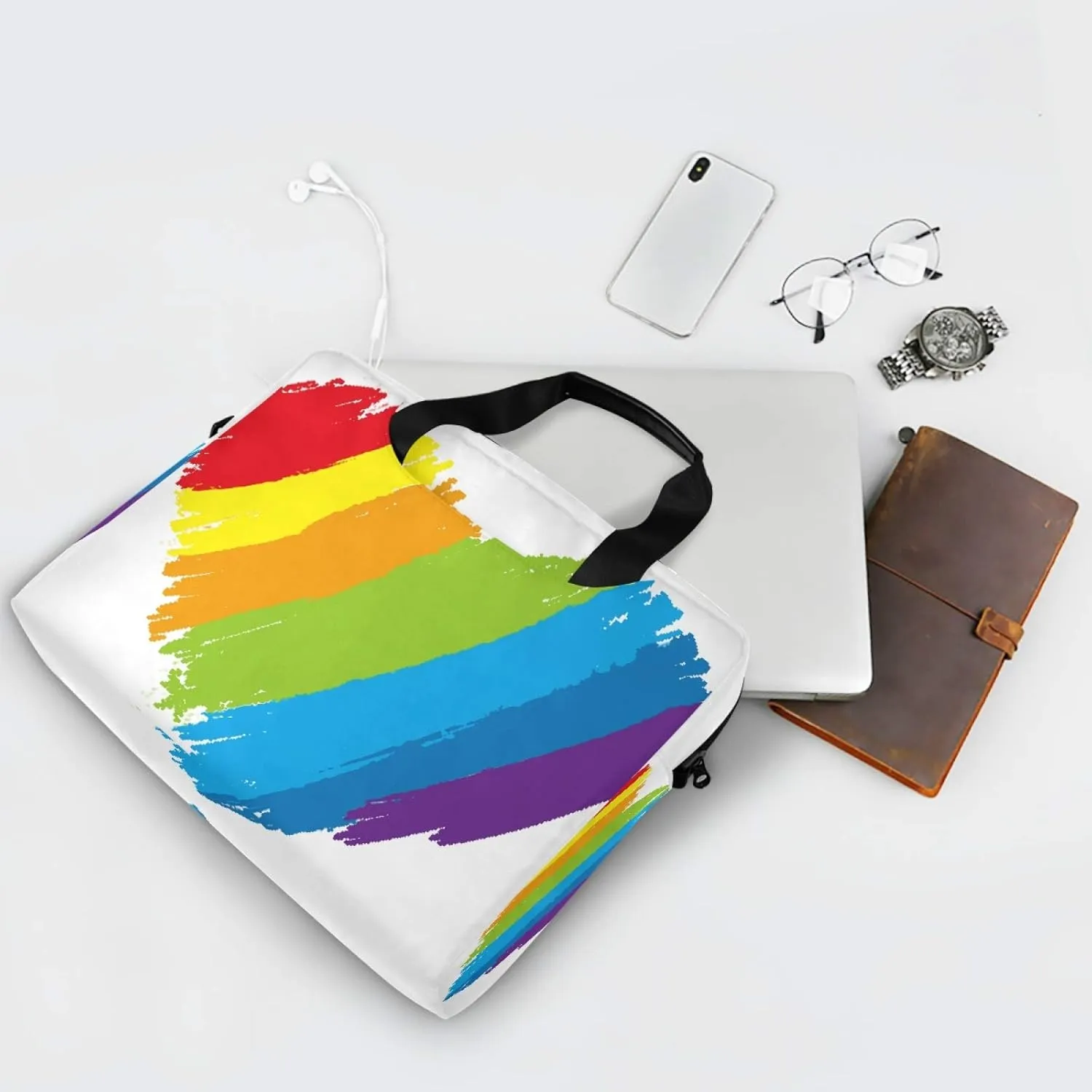 Laptop Shoulder Bag Portable Laptop Sleeve Case for 14/15.6/16in Notebook Computer Messenger Bag Women Men Briefcase