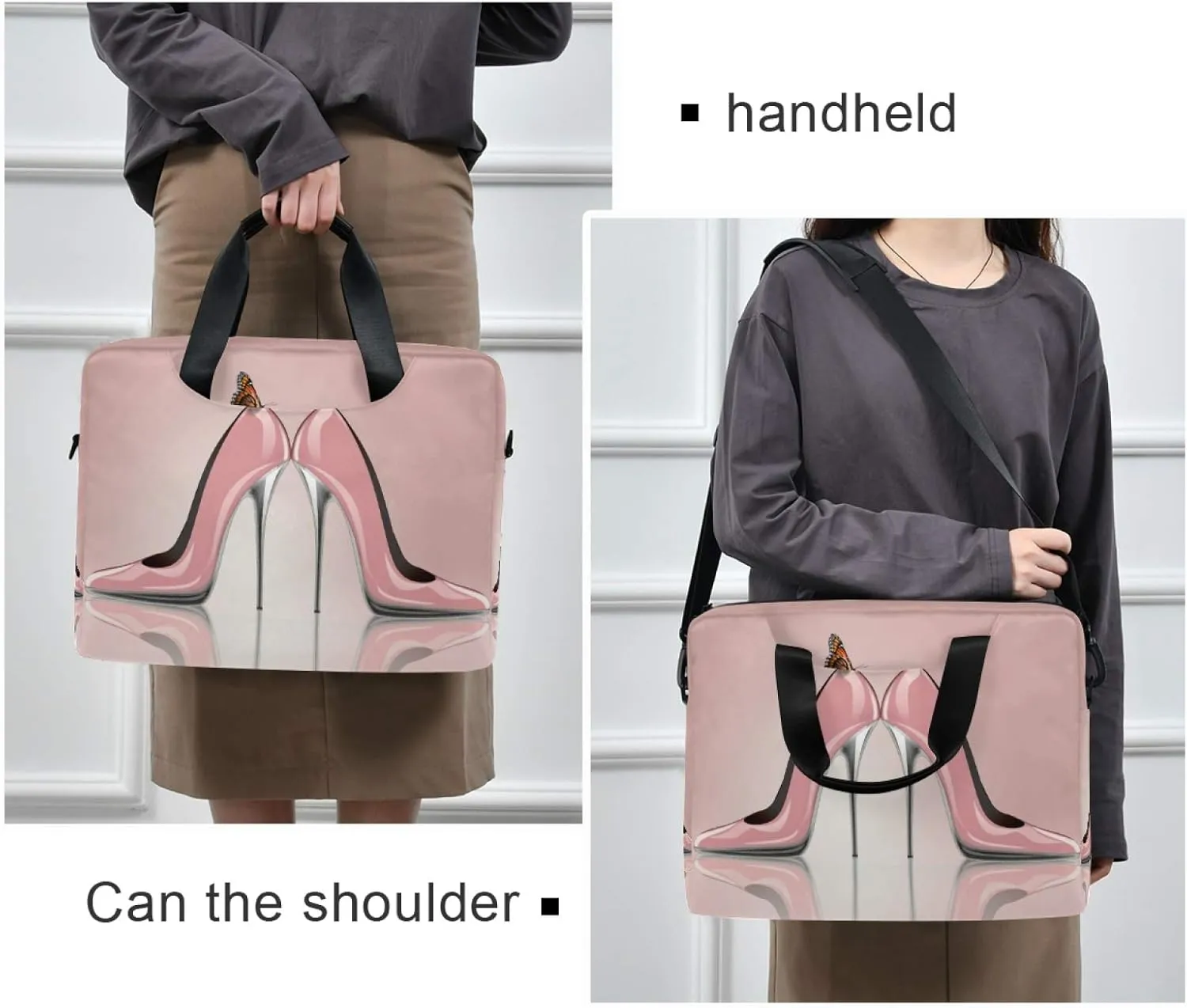 Laptop Shoulder Bag Portable Laptop Sleeve Case for 14/15.6/16in Notebook Computer Messenger Bag Women Men Briefcase