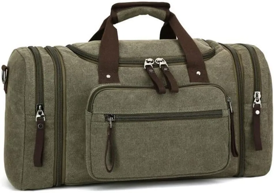 Large-capacity luggage bag fashion leisure travel bag trendy outdoor Messenger portable canvas travel bag