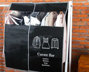 large Garment Suit Coat Protector Wardrobe Creative high-end thick non-woven fabric widened dust cover clothing Storage Bag