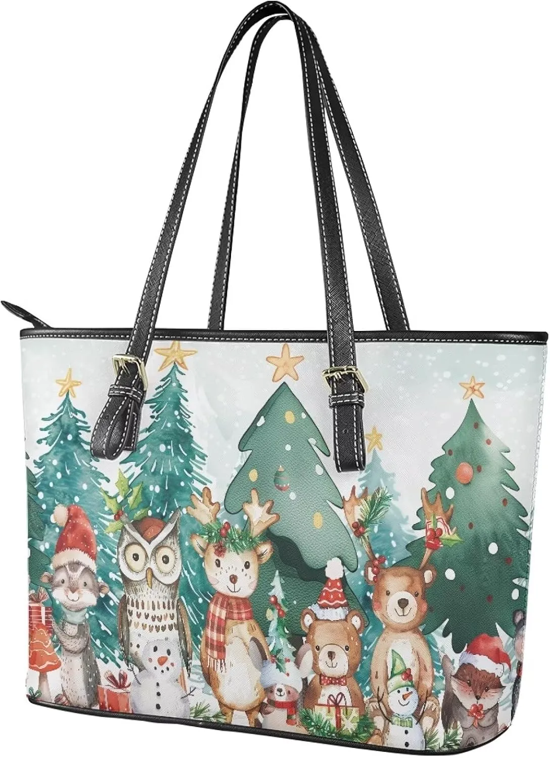 Large Women Shoulder Tote Bag, Leather Tote Bag Waterproof Lady Bag Crossbody Purse Big Tote Commuter Bag