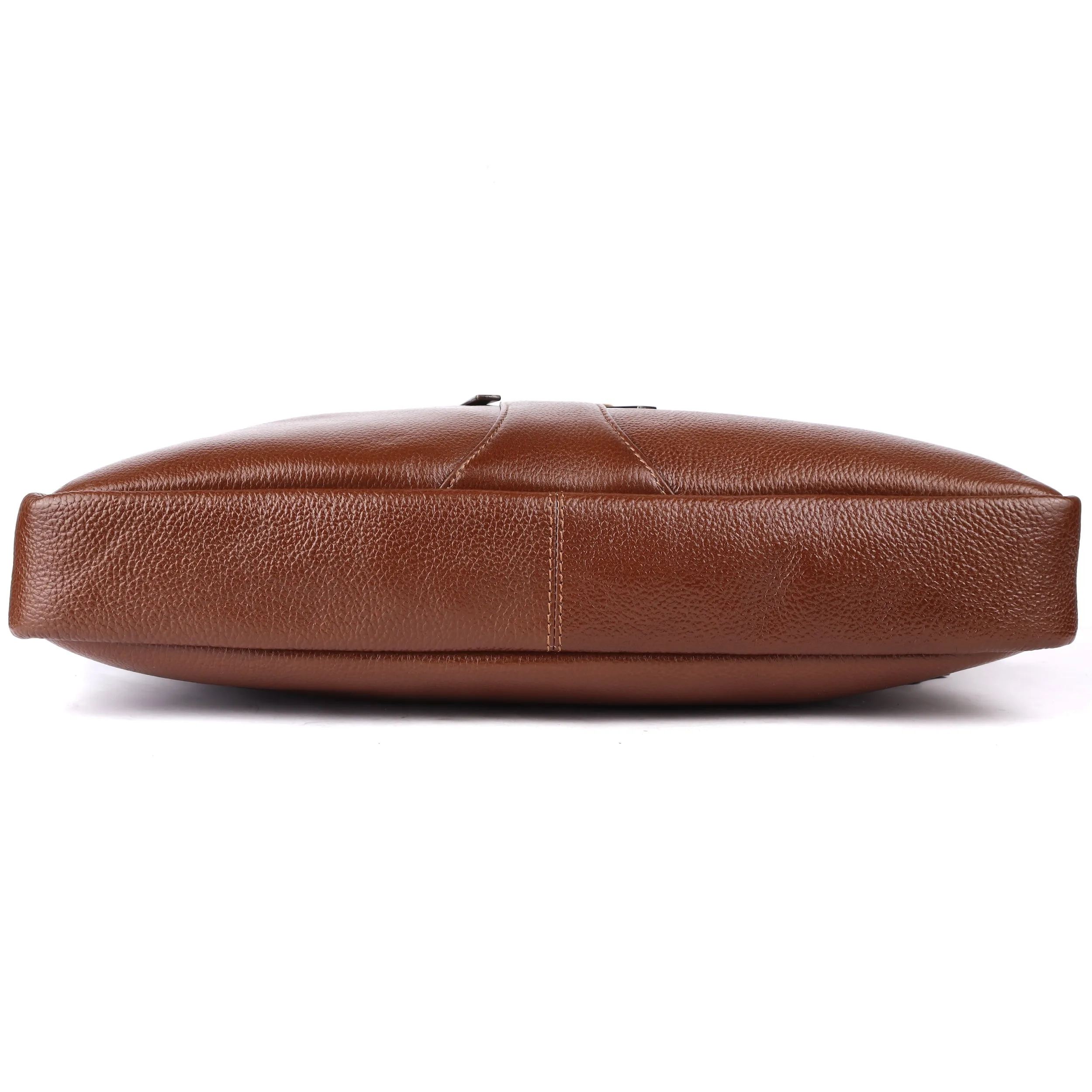 Laveri® Genuine Leather Laptop Messenger bag #2816 TAN