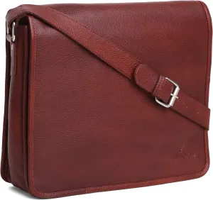Leather Men's Laptop Messenger Bag