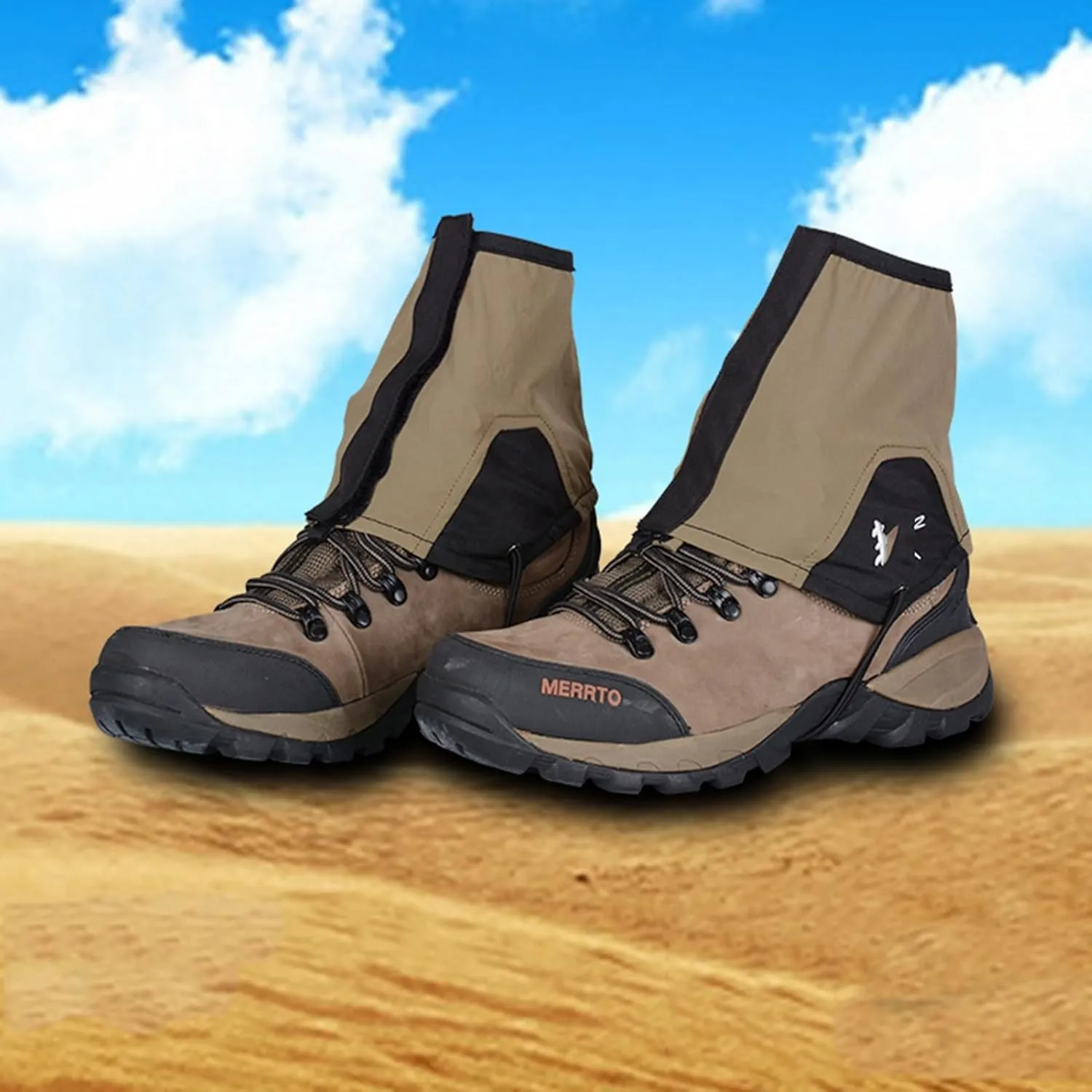 Leg Gaiters,Breathable Snake Gaiters Boots,Adjustable Lightweight Shoes Gaiters,Nylon Fabric Perfect for Snow Trail Running Hiking Walking Mountain Climbing