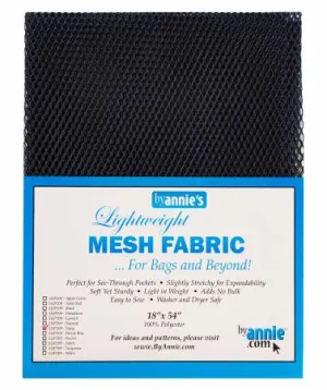 Lightweight Mesh Fabric, 18" X 54", Navy