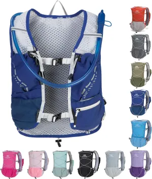 Lightweight Running Vest for Women and Men Hydration Backpack Pack with 1.5L Water Bladder Bag Running Gear Accessories for Hiking Trail Cycling Marathon