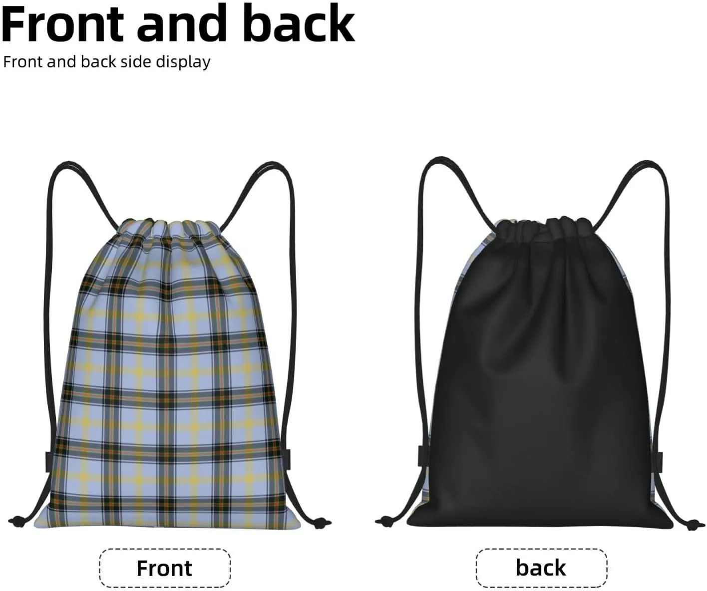 Lightweight String Bag Sack Drawstring Backpack for Sports Yoga Gym
