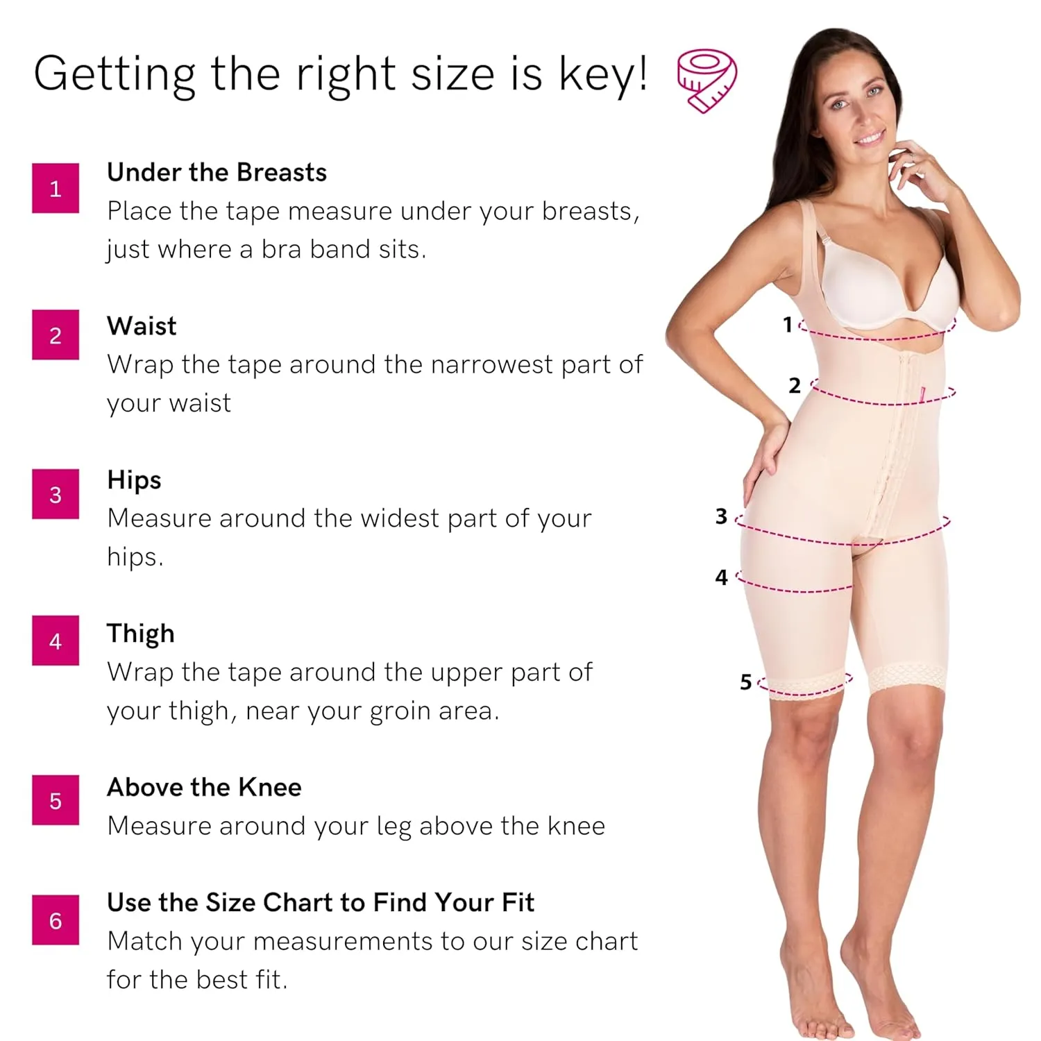 LIPOELASTIC VF Body Variant – Liposuction Compression Garment, Postpartum Belly Binder, Full Body Girdle for Women (Black, L)